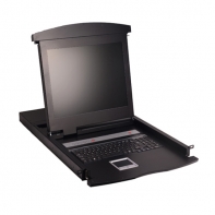 купить KVM консоль, SHIP, Al-7100ULG, Стоечная, 2 порта VGA, 17* экран, Поддержка IP функции,  Чёрный в Алматы фото 1
