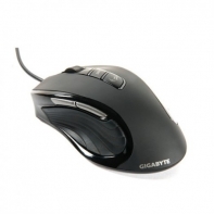 купить Компьютерная мышь, Gigabyte, GM-M6980X V11, Игровая, Лазерная 6000 dpi,  Прорезиненные боковые вставки, Подсветка, Проводная, USB, Чёрная в Алматы фото 3