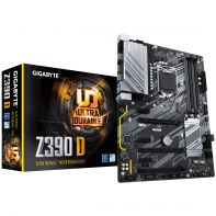 купить Материнская плата GIGABYTE GA-Z390 D  LGA1151, iZ390  HDMI, SB, GNIC  4DDR4, 3PCIx16, 3PCIx1, ATX в Алматы фото 1