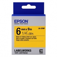 купить Лента Epson C53S652002	LK-2YBP	Пастельная лента 6мм, Желт./Черн.,9м в Алматы фото 1
