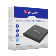 купить Внешний привод Verbatim CD/DVD 98938 Slim USB Чёрный в Алматы фото 3