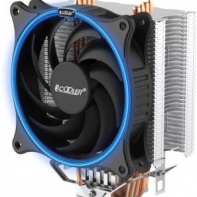 купить PCcooler GI-UX4B, синий, 4-пин, 115X/775/AM4-FM2, 26.5дБ, 1000-1800 об/мин, Al+тепл.трубки, 145W в Алматы фото 1