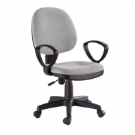 купить Компьютерное кресло, Deluxe, DLFC-120HS, Compact Series, Гобелен, (Ш)54*(Г)60*(В)87-100см, Серый в Алматы фото 1