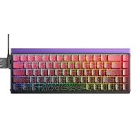 купить Клавиатура AULA HERO68HE, Magnetic, Black King switch, 68keys EN, wired, Black-Red в Алматы фото 1
