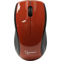 купить Мышь Gembird MUSW-320-R черный/красный оптическая (1000dpi) беспроводная USB (3but) в Алматы фото 1
