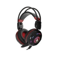 купить Наушникимикрофон игровые Bloody G300-BlackRed 20Hz-20kHz, 32 Om, 100dB (1KHz), 2.2m в Алматы фото 1