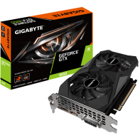 купить Видеокарта, Gigabyte, GTX1650 WINDFORCE OC D6 4G (GV-N1656WF2OC-4GD) 4719331306588, GDDR6, 128bit, HDMI, DP, DVI-D, Цветная коробка в Алматы