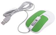 купить Мышь Gembird MOP-410-GRN белый/зеленый оптическая (1600dpi) USB (4but) в Алматы фото 2
