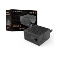 Купить Блок питания Montech  750W, BETA 2 750W, Non Modular, ATX, 80+ BRONZE, КПД 90%, Fan 120mm, Черный в Алматы