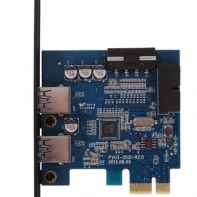 купить Карта расширения USB PCI-E ORICO PVU3-2O2I-V1 <USB3.0 Тип-A * 2, PCI-E, BLACK, 121*86* 21.6mm> в Алматы фото 1