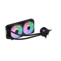 Купить СЖО Asus ROG Strix LC II 240 ARGB, S115X/1366/1700/2011/2066/AM4/TR4, 2x12cm, 3+4pin, 800-2500rpm в Алматы
