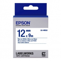 купить Лента Epson C53S654022 LK-4WLN Стандартная лента 12мм, Бел./Голуб., 9м в Алматы фото 1