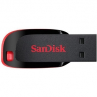 купить Флешка SanDisk Cruzer Blade SDCZ50-016G-B35 16 Гб black-red в Алматы фото 2