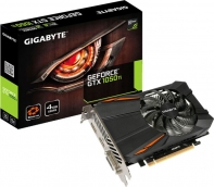 купить Gigabyte GTX1050Ti, GV-N105TD5-4GD, 4G/128bit GDDR5, 1430 MHz/ 1316  MHz, DVI-D, HDMI 2.0, Display Port в Алматы фото 1