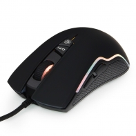 купить Мышь игровая Gembird MG-700, USB, черный, 2500 DPI, 6 кнопок, подсветка 16млн. цветов, ПО, кабель тканевый 1.7м в Алматы фото 3