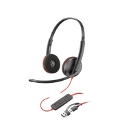 Купить Наушники Poly Blackwire 3220 Stereo USB-C Headset +USB-C/A Adapter (8X228AA) Алматы