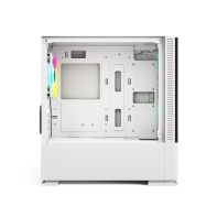 купить Корпус Wintek Shadow 701-W TG, Micro ATX, USB 1*3.0/1*2.0, HD-Audio Mic, 2*14cm 1*12cm ARGB fan (без контроллера), белый в Алматы фото 2
