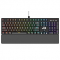 купить Игровая Клавиатура AOC GK500, 104 клавиш, RGB SHOW,  кабель 1,8м, USB2.0 RED GK500DR2R в Алматы фото 1