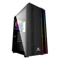 купить Корпус Wintek Smart H35 TG, ITX/ATX, USB 1*3.0/2*2.0, HD-Audio Mic, 0,5mm, 1*ARGB fan contr в Алматы фото 1