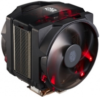 купить Вентилятор для CPU CoolerMaster MASTERAIR MAKER 8, 4 pin (PWM), 8-24 dBA, 600-1800 RPM, 250W, LGA2011-v3/2011/2066/1366/ 1156/1151/1155/1150/775/ AM4/AM3+/AM3/AM2+/FM2+/FM2/FM1, Динамический подшипник, Паровая камера 3D, 8 тепловых трубок, Алюминиевы в Алматы фото 1