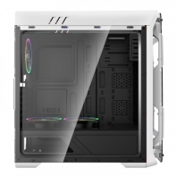 купить Корпус ПК без БП GameMax Optical G510  White <ATX, 4x120mm RGB, USB2.0x2, USB3.0x1, 440х205х470mm> в Алматы фото 3
