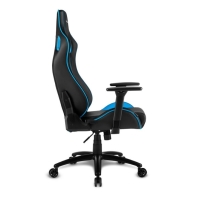 купить Игровое кресло Sharkoon Elbrus 2 Black/Blue <Синтетическая кожа, Газлифт 4, подлокотник 3D> в Алматы фото 2