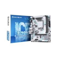 купить Материнская плата MaxSun B760M GAMING WIFI ICE, LGA1700, 2xDDR4, PCIe4.0, HDMI+DP, 1xNVMe, mATX в Алматы фото 2