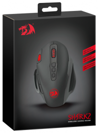 купить Мышь игровая беспроводная Redragon Shark 2 черный в Алматы фото 2