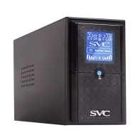 Купить Источник бесперебойного питания SVC V-600-L-LCD, Мощность: 600ВА / 360Вт, AVR :165-275В, Бат: 12В/7.5Ач, 2 х Schuko   1 х IEC C13, LCD-дисплей, 0.8 м Алматы