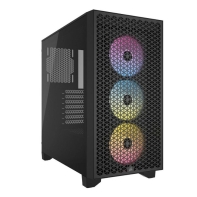 купить Корпус Corsair 3000D AIRFLOW RGB Tempered Glass без БП (CC-9011255-WW) Black в Алматы фото 1