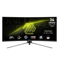 купить Монитор 34" MSI MAG 345CQR VA 3440х1440 21:9 180Hz 1000R 1ms 300cd/m 3000:1 HDMI 2xDP Black в Алматы фото 1