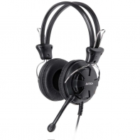 Купить Наушники микрофон A4tech HS-28 BLACK <20Hz-20kHz, 32 Om, 102dB, 1.8m> Алматы