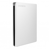купить Внешний жесткий диск TOSHIBA HDTD310ES3DA Canvio Slim 1ТБ 2.5* USB 3.0 серебро в Алматы фото 1