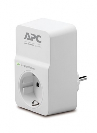 купить Сетевой фильтр APC PM1W-RS Essential SurgeArrest, 1 розетка, 230 В, CEE7 Schuko, белый  в Алматы фото 1