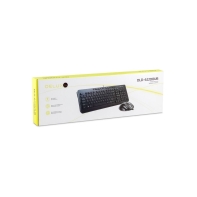 купить Комплект Клавиатура   Мышь, Delux, DLD-6220OUB, Оптическая Мышь, USB, 1000-3200DPI, Длина кабеля 1,6 метра, Кол-во стандартных клавиш 104, Анг/Рус/Каз, Чёрный в Алматы фото 3