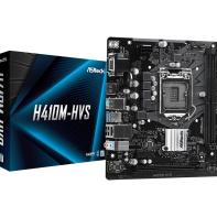 купить Материнская плата ASRock H410M-HVS LGA1200 2xDDR4 4xSATA D-Sub HDMI mATX в Алматы фото 1