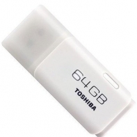 купить USB-ФЛЕШ-НАКОПИТЕЛЬ  64Gb TOSHIBA U301 USB 3.0 THN-U301W0640E4 WHITE  в Алматы фото 1