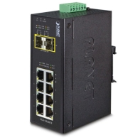 купить Planet IGS-1020TF - коммутатор не управляемый в промышленном исполнении IP30. 8-портов 10/100/1000T + 2-порта 100/1000X SFP Ethernet Switch (-40~75 degrees C) в Алматы фото 1