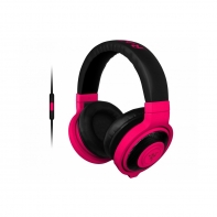 купить Наушники, Razer, Kraken Mobile Neon Red , RZ04-01400300-R3M1, Мобильная гарнитура, Микрофон на кабеле, Пульт управления, Динамики 40 мм, 50 мВт, 3.5 Mini Jack, Красный в Алматы фото 1