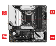 купить Материнская плата MSI MAG B560M MORTAR WIFI LGA1200 B560 4xDDR4 6xSATA3 2xM.2 HDMI DP mATX в Алматы фото 2