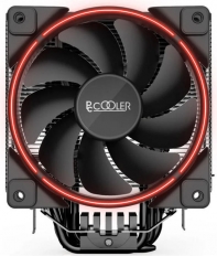 купить PCcooler GI-X6R, красный, 4-пин, 115X/775/AM4-FM2, 26.5дБ, 1000-1800 об/мин, Al+тепл.трубки, 160W в Алматы фото 3