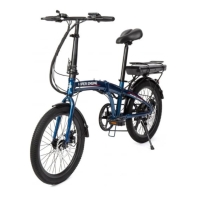 купить Электровелосипед HIPER Engine Fold X1 Midnight Blue (2022), HE-FX01, 20" колеса, 250 Вт мотор, 10,4 Ач батарея, складной, стальная рама, полуночный синий в Алматы фото 2