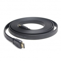 купить Кабель HDMI Cablexpert CC-HDMI4F-10, 3м, v1.4, 19M/19M, плоский кабель, черный. в Алматы фото 1