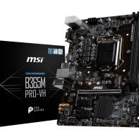 купить Материнская плата MSI B365M PRO-VH LGA1151 2xDDR4 6xSATA3 RAID M.2 VGA HDMI mATX в Алматы фото 1