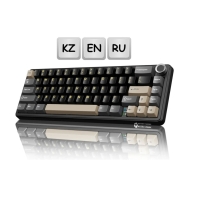 купить KeyBoard  Bluetooth, Attack Shark X66 Star Black, 66 keys,BT/wireless/Type-C,EN/RU/KZ, 3000mAh,Black в Алматы фото 1