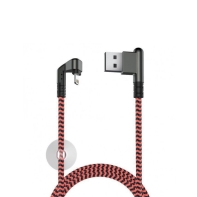 купить Кабель OLMIO  X-Game Neo USB 2.0 - Lightning коралловый в Алматы фото 1