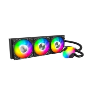 Купить Водяное охлаждение для CPU Montech HyperFlow ARGB 360 (B) TDP 320W 3x120 115x-1851/AM3-AM5 Black в Алматы