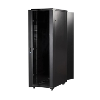 купить Шкаф 19* Business, 42U 800x1000, черный, передняя дверь стекло, задняя дверь распашная металл в Алматы фото 2
