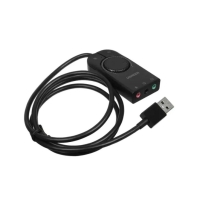 Купить Адаптер стерео звука UGREEN CM129 USB External Stereo Sound Adapter 15cm (Black), 40964 Алматы