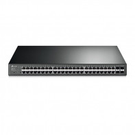 купить Коммутатор PoE  Smart GbE 48-портовый Tp-Link T1600G-52PS (TL-SG2452P) <JetStream&trade; 48GE PoE , 4 SFP, 802.3at/af, PoE Power Budget 384W> в Алматы фото 1